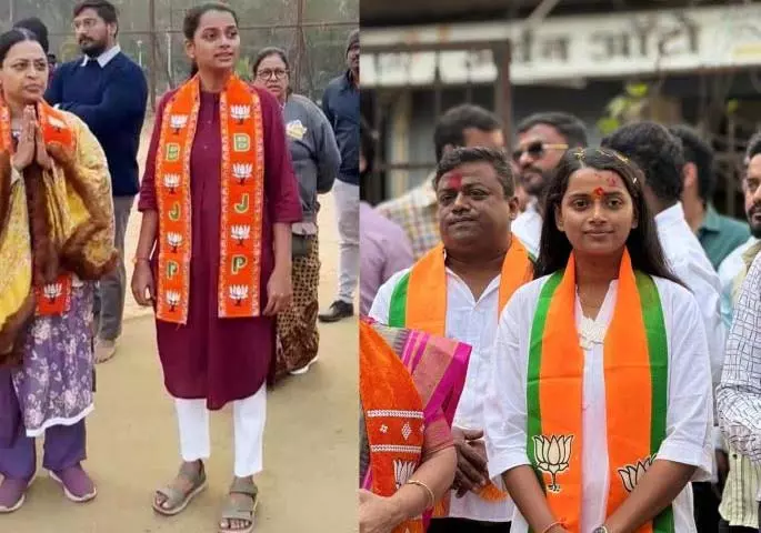 PMC चुनाव 2026: BJP ने पुणे से 22 साल की साई थोपटे को दिया बड़ा मौका PMC चुनाव 2026: BJP ने पुणे से 22 साल की साई थोपटे को दिया बड़ा मौका