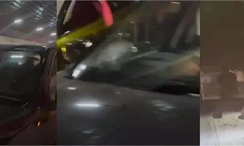 Haryana:अंडरपास में बरसने लगे पत्थर, गाड़ियों के शीशे टूटे, दहशत में लोग Haryana:अंडरपास में बरसने लगे पत्थर, गाड़ियों के शीशे टूटे, दहशत में लोग