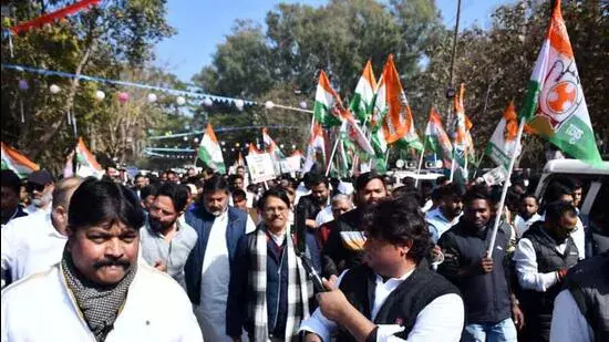 Jharkhand कांग्रेस ने जी राम जी के खिलाफ विरोध प्रदर्शन किया