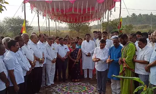 Karnataka : कस्पा तालुक यूनिट के बिल्डिंग कंस्ट्रक्शन के लिए भूमि पूजा