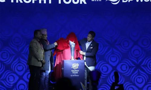 ICC पुरुष टी20 विश्व कप ट्रॉफी का वैश्विक दौरा नेपाल में भी जारी