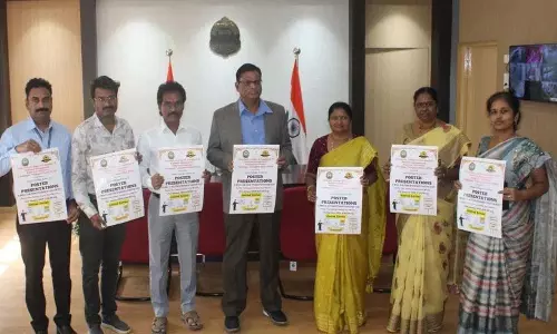 Kakatiya University में ओरिएंटेशन पोस्टर का अनावरण किया गया Kakatiya University में ओरिएंटेशन पोस्टर का अनावरण किया गया