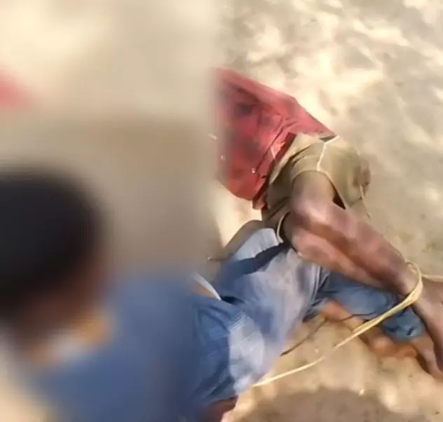 मटर खाने की लालच में खेत में घुसे बच्चे, मिली तालिबानी सजा मटर खाने की लालच में खेत में घुसे बच्चे, मिली तालिबानी सजा