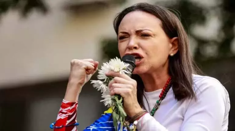 Venezuela की विपक्षी नेता मारिया कोरिना मचाडो ने वापसी की कसम खाई Venezuela की विपक्षी नेता मारिया कोरिना मचाडो ने वापसी की कसम खाई