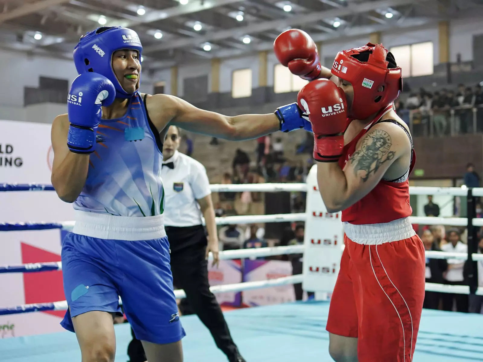 National Senior Boxing: पूजा रानी और जदुमणि सिंह ने आसान जीत, लवलीना और अमित पंघाल को संघर्ष करना पड़ा National Senior Boxing: पूजा रानी और जदुमणि सिंह ने आसान जीत, लवलीना और अमित पंघाल को संघर्ष करना पड़ा