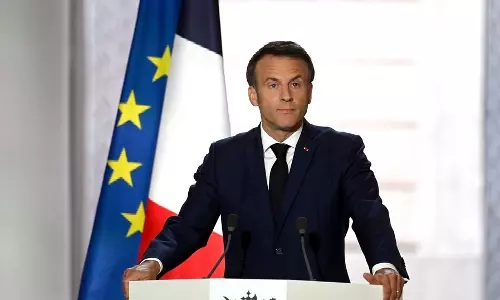 Macron ने यूक्रेन में सीज़फ़ायर के बाद सैनिक भेजने की संभावना जताई