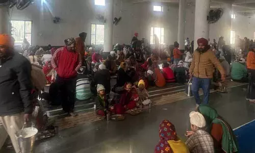 Sahnewal के ऐतिहासिक गुरुद्वारे में श्रद्धालुओं की भीड़ उमड़ी