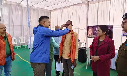 एनएच 49 पर वाहन चालकों के लिए नि:शुल्क नेत्र परीक्षण शिविर