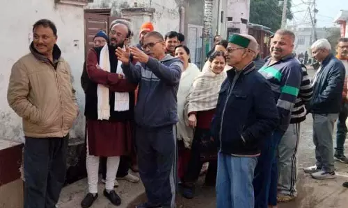 BJP ने बनतालाब में लोगों की समस्याओं का जायजा लिया