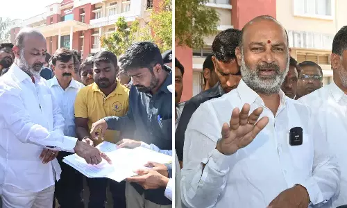 Bandi Sanjay का जम्मीकुंटा दौरा: स्टेडियम के लिए तय जमीन का किया निरीक्षण