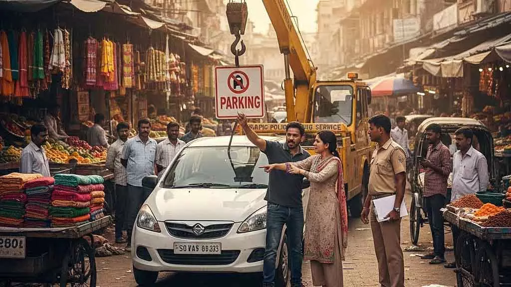 Indore : नो-पार्किंग के झगड़े में कपल ने टोइंग क्रेन को रोका, केस दर्ज Indore : नो-पार्किंग के झगड़े में कपल ने टोइंग क्रेन को रोका, केस दर्ज