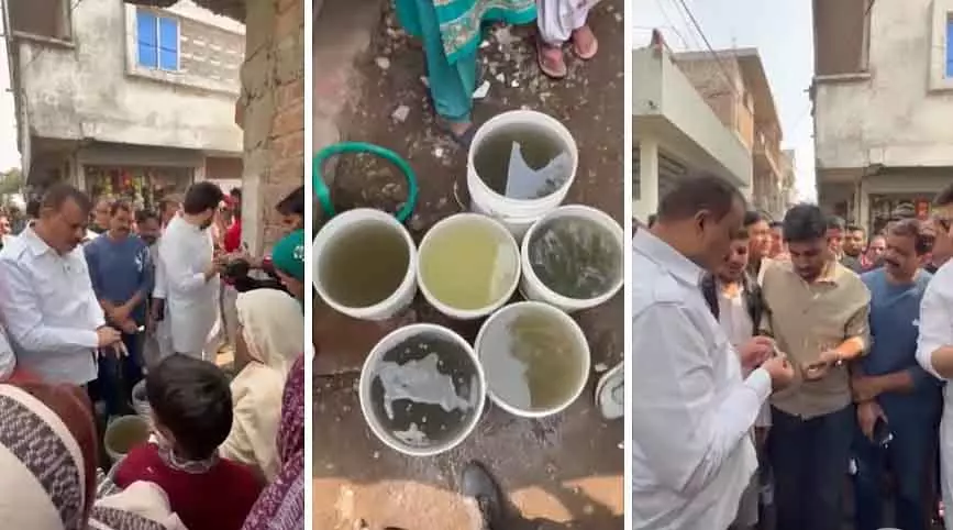 LoP ने खजराना इलाके में बदबूदार और गंदे पानी की सप्लाई की शिकायत की LoP ने खजराना इलाके में बदबूदार और गंदे पानी की सप्लाई की शिकायत की