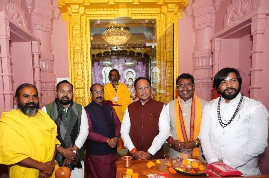 जनसहभागिता से निर्मित भव्य श्रीरामजानकी मंदिर छत्तीसगढ़ की आस्था और एकजुटता का प्रतीक: CM साय जनसहभागिता से निर्मित भव्य श्रीरामजानकी मंदिर छत्तीसगढ़ की आस्था और एकजुटता का प्रतीक: CM साय
