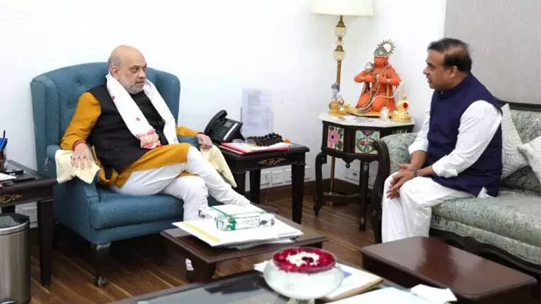 Assam: NDA सीट बंटवारे पर चर्चा के लिए हिमंत बिस्वा सरमा ने शाह से की मुलाकात