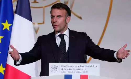 अमेरिका अपने साथियों से दूर हो रहा है: राष्ट्रपति Macron अमेरिका अपने साथियों से दूर हो रहा है: राष्ट्रपति Macron