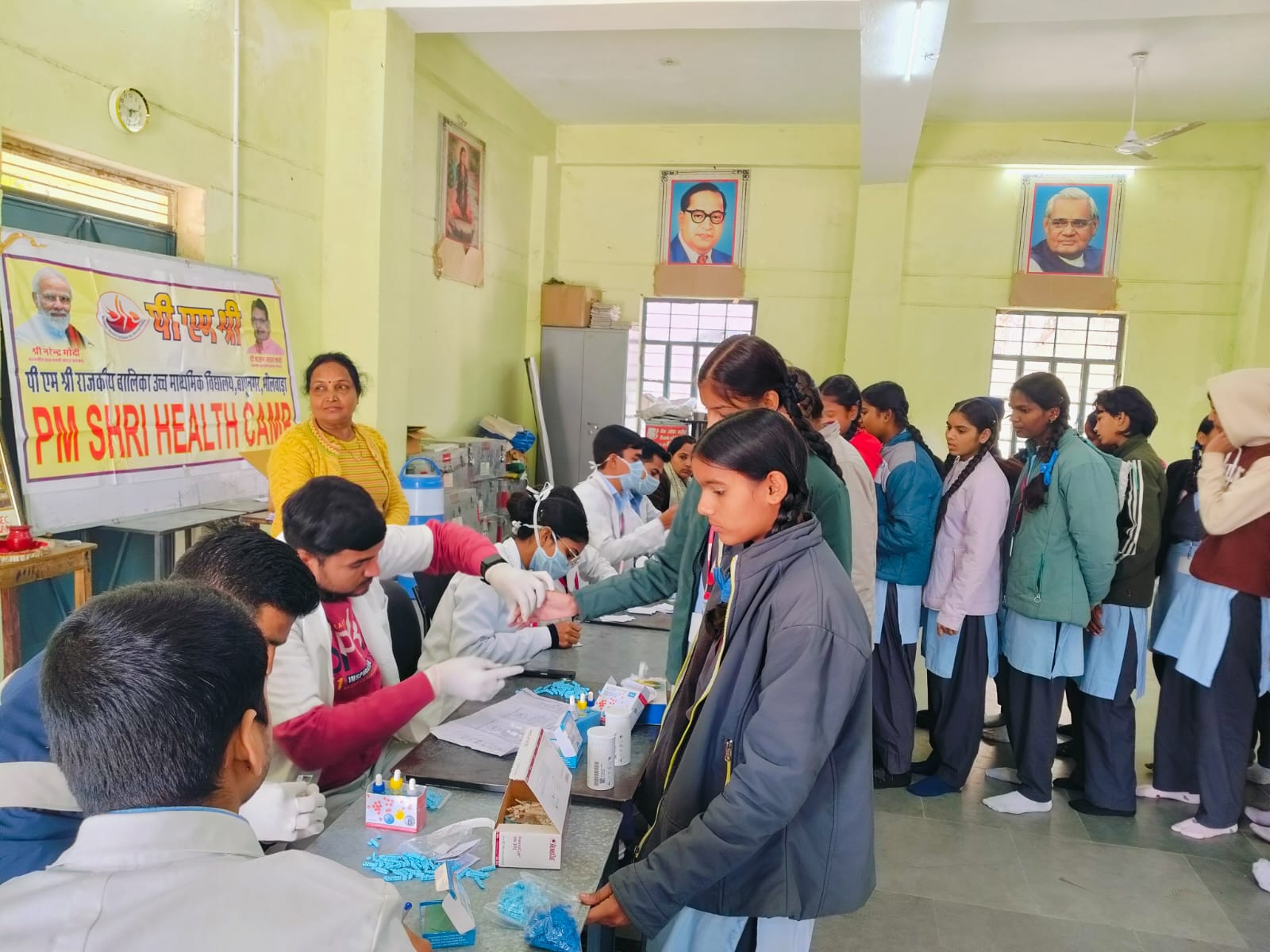 PM श्री बालिका विद्यालय में आयोजित हुआ स्वास्थ्य शिविर, 257 छात्राओं की हुई निःशुल्क जांच