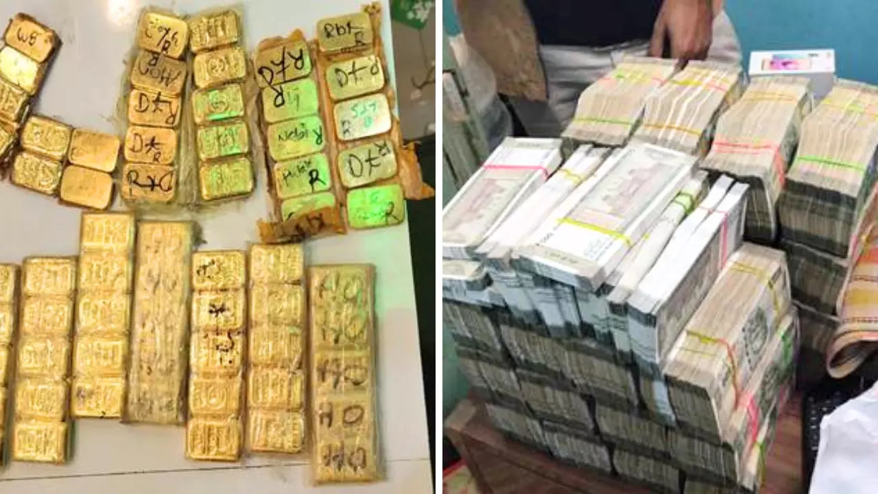 DRI को छापेमारी में मिले 29 किलो सोना और 3 करोड़ कैश, गोल्ड स्मगलिंग सिंडिकेट का भंडाफोड़ DRI को छापेमारी में मिले 29 किलो सोना और 3 करोड़ कैश, गोल्ड स्मगलिंग सिंडिकेट का भंडाफोड़