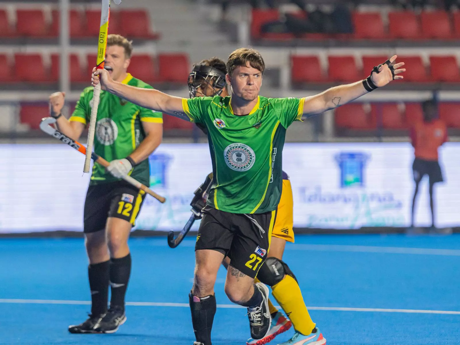 Hockey India League: हैदराबाद तूफान्स ने रांची रॉयल्स पर 3-2 से जीत हासिल की Hockey India League: हैदराबाद तूफान्स ने रांची रॉयल्स पर 3-2 से जीत हासिल की