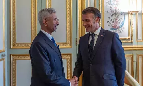 विदेश मंत्री जयशंकर ने French के राष्ट्रपति इमैनुएल मैक्रों से मुलाकात की