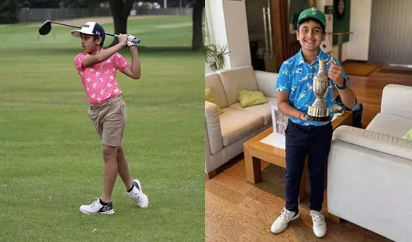 दस साल के इंडो-अमेरिकन गोल्फर आर्यश भदौरिया ग्लोबल स्टेज पर चमके दस साल के इंडो-अमेरिकन गोल्फर आर्यश भदौरिया ग्लोबल स्टेज पर चमके