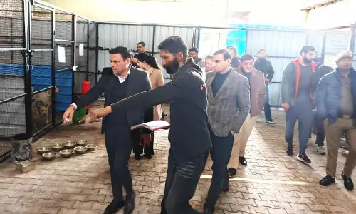 Yamunanagar नगर निगम कमिश्नर, एडीसी ने एनिमल बर्थ कंट्रोल सेंटर का निरीक्षण किया Yamunanagar नगर निगम कमिश्नर, एडीसी ने एनिमल बर्थ कंट्रोल सेंटर का निरीक्षण किया