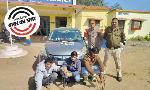 श्मशान घाट में खड़ी कार में मौजूद थे तस्कर, रायपुर पुलिस ने नशीली टेबलेट के साथ दबोचा
