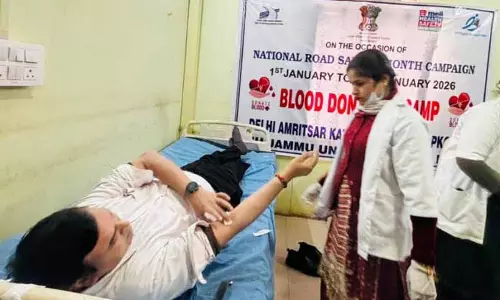 NHAI ने हेल्थ चेक-अप और ब्लड डोनेशन कैंप लगाया NHAI ने हेल्थ चेक-अप और ब्लड डोनेशन कैंप लगाया