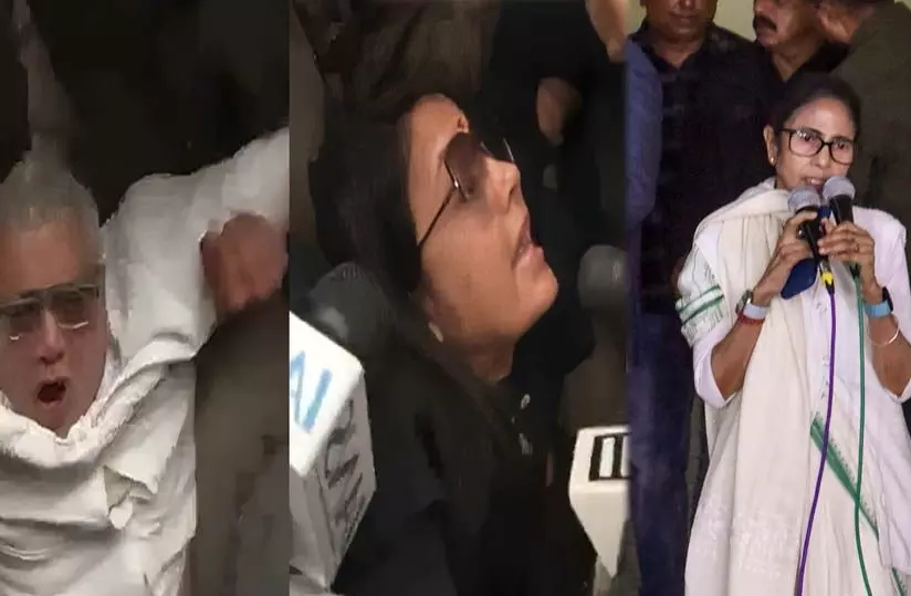 New Delhi: TMC सांसदों का ED विरोध प्रदर्शन, पुलिस ने संभाला मामला New Delhi: TMC सांसदों का ED विरोध प्रदर्शन, पुलिस ने संभाला मामला