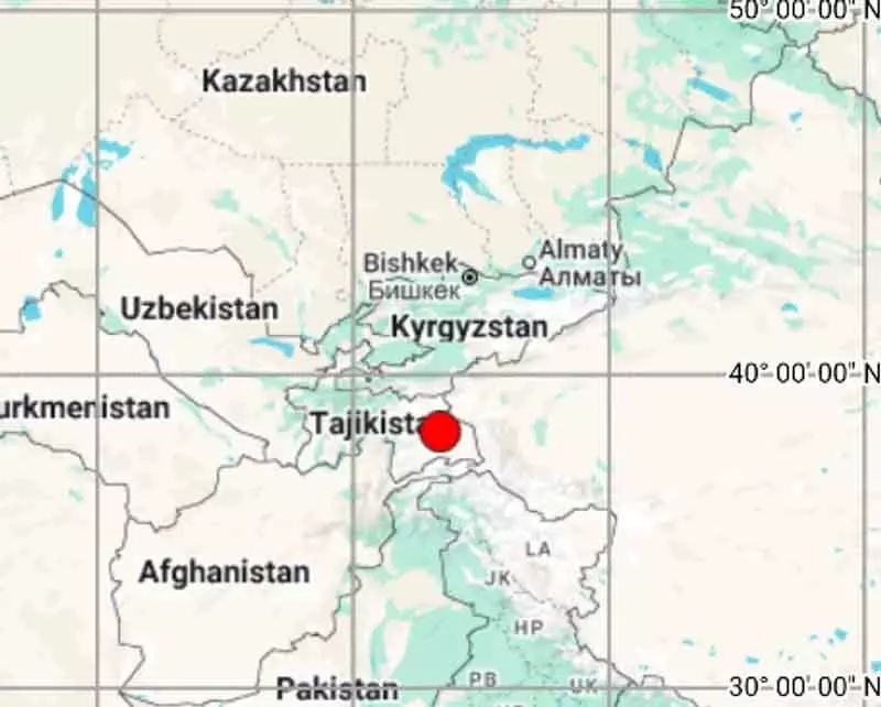 ताजिकिस्तान में भूकंप, Kashmir में भी झटके महसूस किए गए ताजिकिस्तान में भूकंप, Kashmir में भी झटके महसूस किए गए