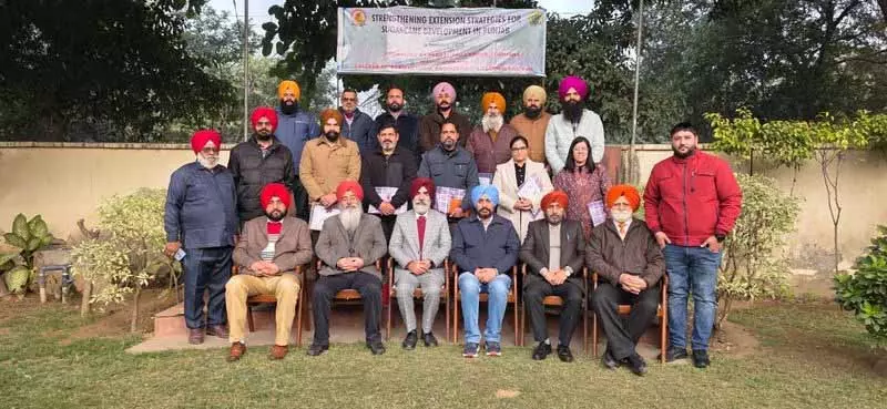 Ludhiana: एग्रीकल्चर एक्सटेंशन इंस्टीट्यूट ने गन्ने के विकास के लिए स्ट्रेटेजी पर ट्रेनिंग आयोजित की Ludhiana: एग्रीकल्चर एक्सटेंशन इंस्टीट्यूट ने गन्ने के विकास के लिए स्ट्रेटेजी पर ट्रेनिंग आयोजित की