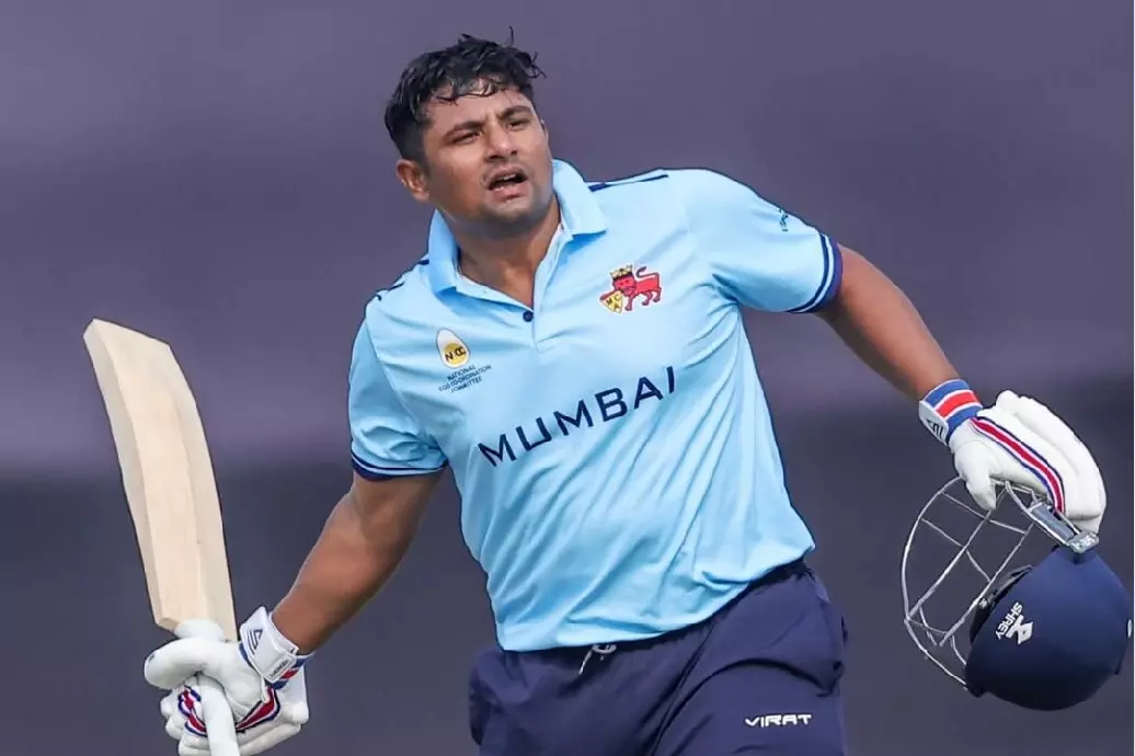 Sarfaraz Khan ने लिस्ट ए में किसी भारतीय द्वारा सबसे तेज अर्धशतक बनाया Sarfaraz Khan ने लिस्ट ए में किसी भारतीय द्वारा सबसे तेज अर्धशतक बनाया