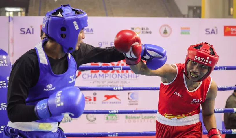 जदुमणि सिंह का नेशनल बॉक्सिंग चैंपियनशिप में पवन बर्तवाल से फाइनल मुकाबला जदुमणि सिंह का नेशनल बॉक्सिंग चैंपियनशिप में पवन बर्तवाल से फाइनल मुकाबला