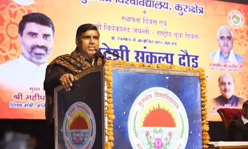 Haryana के शिक्षा मंत्री ने युवाओं से सिर्फ स्वार्थ नहीं, बल्कि मूल्यों को अपनाने की अपील की