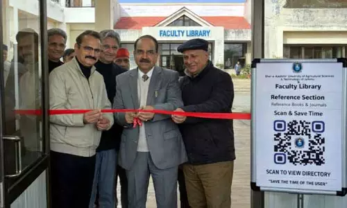 SKUAST-जम्मू के कुलपति ने फैकल्टी लाइब्रेरी में क्यूआर कोड सिस्टम का उद्घाटन किया