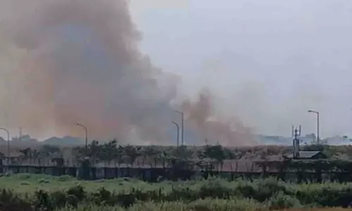 Bhubaneswar एयरपोर्ट परिसर में घास में आग लगने की सूचना मिली Bhubaneswar एयरपोर्ट परिसर में घास में आग लगने की सूचना मिली