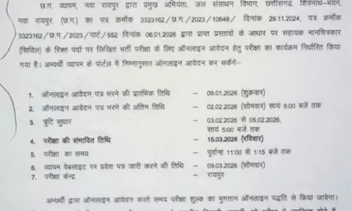 व्यापम ने निकाली भर्ती, नोटिफिकेशन हुआ जारी