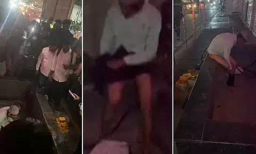 Muslim आदमी ने हिंदू मंदिर के सामने शौच किया: स्थानीय लोगों ने उसकी पिटाई की