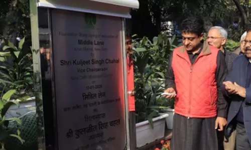 दिल्ली: NDMC वाइस चेयरपर्सन ने खान मार्केट अपग्रेडेशन की आधारशिला रखी
