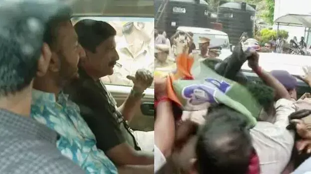 kerala: राहुल ममकूटाथिल मेडिकल जांच के लिए लाए गए, पथानामथिट्टा GH में प्रदर्शन kerala: राहुल ममकूटाथिल मेडिकल जांच के लिए लाए गए, पथानामथिट्टा GH में प्रदर्शन