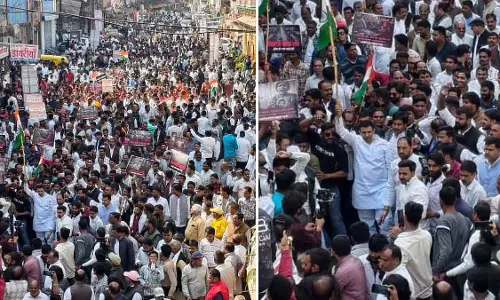 Indore : गंदे पानी से जुड़ी 21 मौतों के बाद कांग्रेस ने न्याय यात्रा निकाली; न्यायिक जांच की मांग की