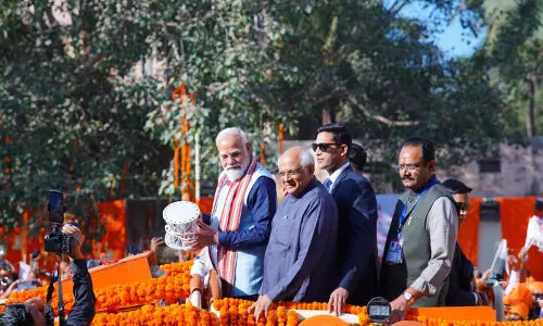 PM नरेंद्र मोदी सोमनाथ स्वाभिमान पर्व की शौर्य यात्रा में शामिल हुए