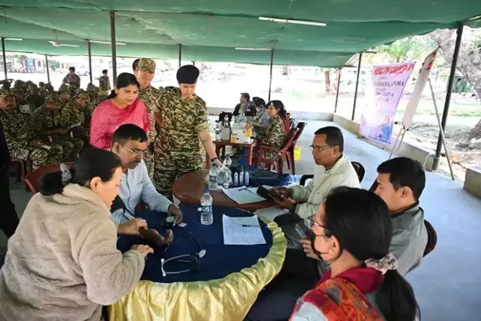 CRPF कर्मियों के लिए स्वास्थ्य शिविर का आयोजन किया गया