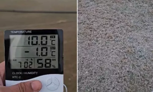 Gurgaon में तापमान शून्य से नीचे: -1°C से बाहरी इलाकों में ठंड