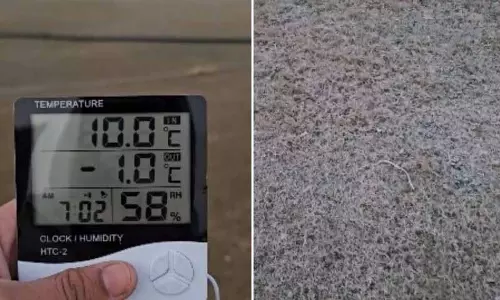 Gurgaon में तापमान शून्य से नीचे, 1°C से बाहरी इलाकों में ठंड Gurgaon में तापमान शून्य से नीचे, 1°C से बाहरी इलाकों में ठंड