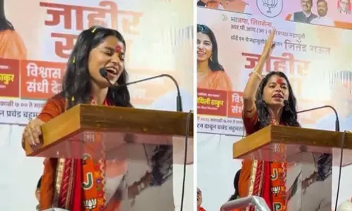 BJP MLA मैथिली ठाकुर ने BMC चुनाव 2026 से पहले मुंबई में प्रचार करते हुए मराठी गाना गाया