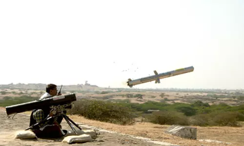DRDO ने मूविंग टारगेट पर किया मैन पोर्टेबल एंटी-टैंक गाइडेड मिसाइल का सफल परीक्षण