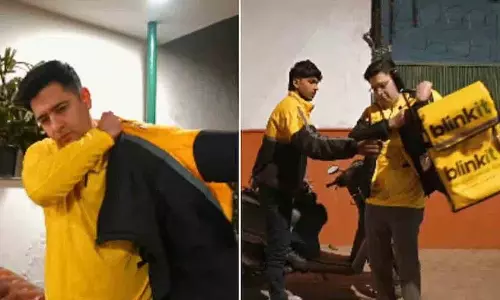राघव चड्ढा एक दिन के लिए Blinkit डिलीवरी राइडर बने