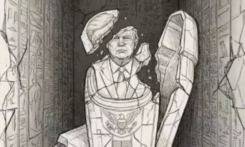 Khamenei ने कार्टून के ज़रिए ट्रंप पर निशाना साधा, कहा इसे उखाड़ फेंका जाएगा