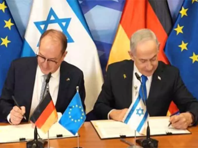 Israel और Germany ने सुरक्षा, साइबर और आतंकवाद विरोधी संबंधों पर संयुक्त घोषणा पर हस्ताक्षर किए Israel और Germany ने सुरक्षा, साइबर और आतंकवाद विरोधी संबंधों पर संयुक्त घोषणा पर हस्ताक्षर किए