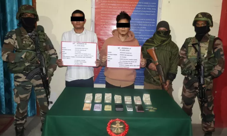Arunachal: असम राइफल्स ने तिरप में NSCN-K (निकी सुमी) के दो OGW गिरफ्तार Arunachal: असम राइफल्स ने तिरप में NSCN-K (निकी सुमी) के दो OGW गिरफ्तार